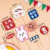 Colorful Macaron Cartoon Birthday Candle Decorations