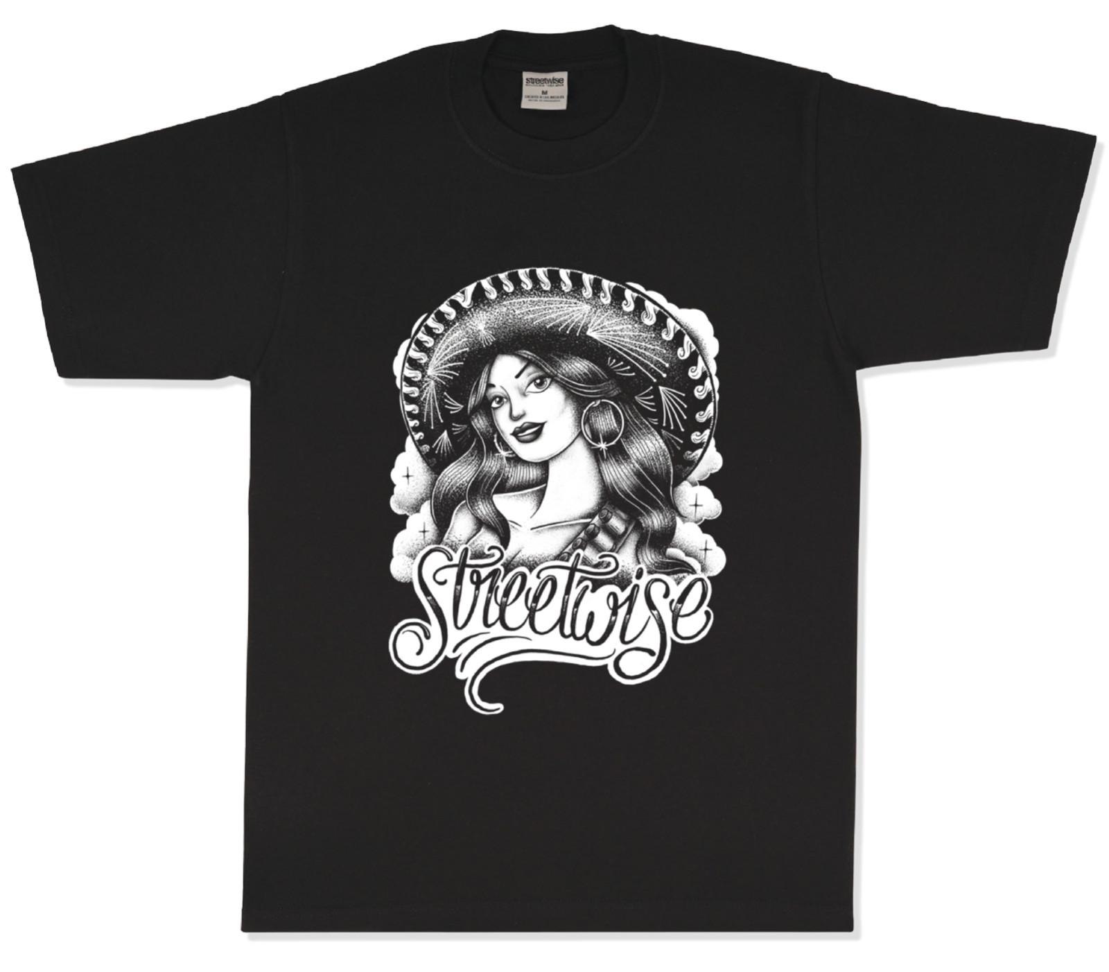 Streetwise MORENA Graphic T-Shirt Black M-L-XL-2XL-3XL-4XL-5XL XXXL
