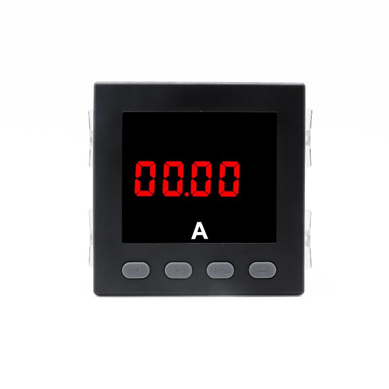 96*96*78MM Single/Three Phase Ammeter Panel Meter Digital Display Square Ampere With 100A 150A 200A CT