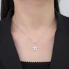 Trendy Clear Zircon Star Pendant Necklaces for Women Stainless Steel Double Chains Necklace Jewelry 2026 Mother's Gift New