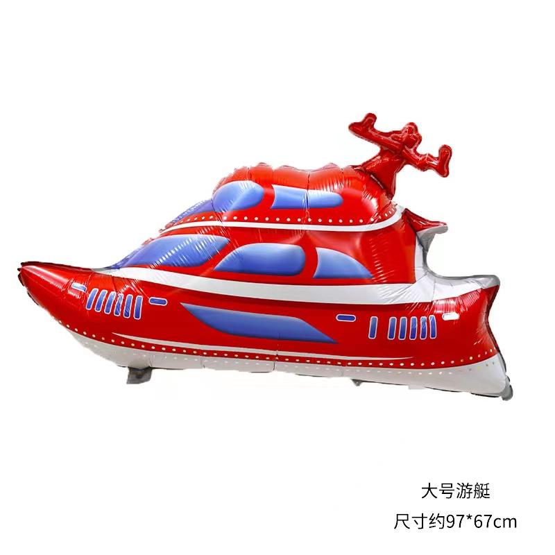 1Pc Cartoon Car Balloons Train Fire Truck Tank Engineering Car Tractor Aluminum Film Balloon Birthday Party Baby Shower Toy