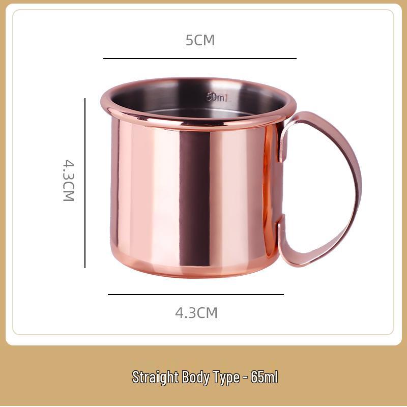 Gehämmerter Kupfer Moscow Mule Becher - Edelstahl Cocktail- & Weinglas