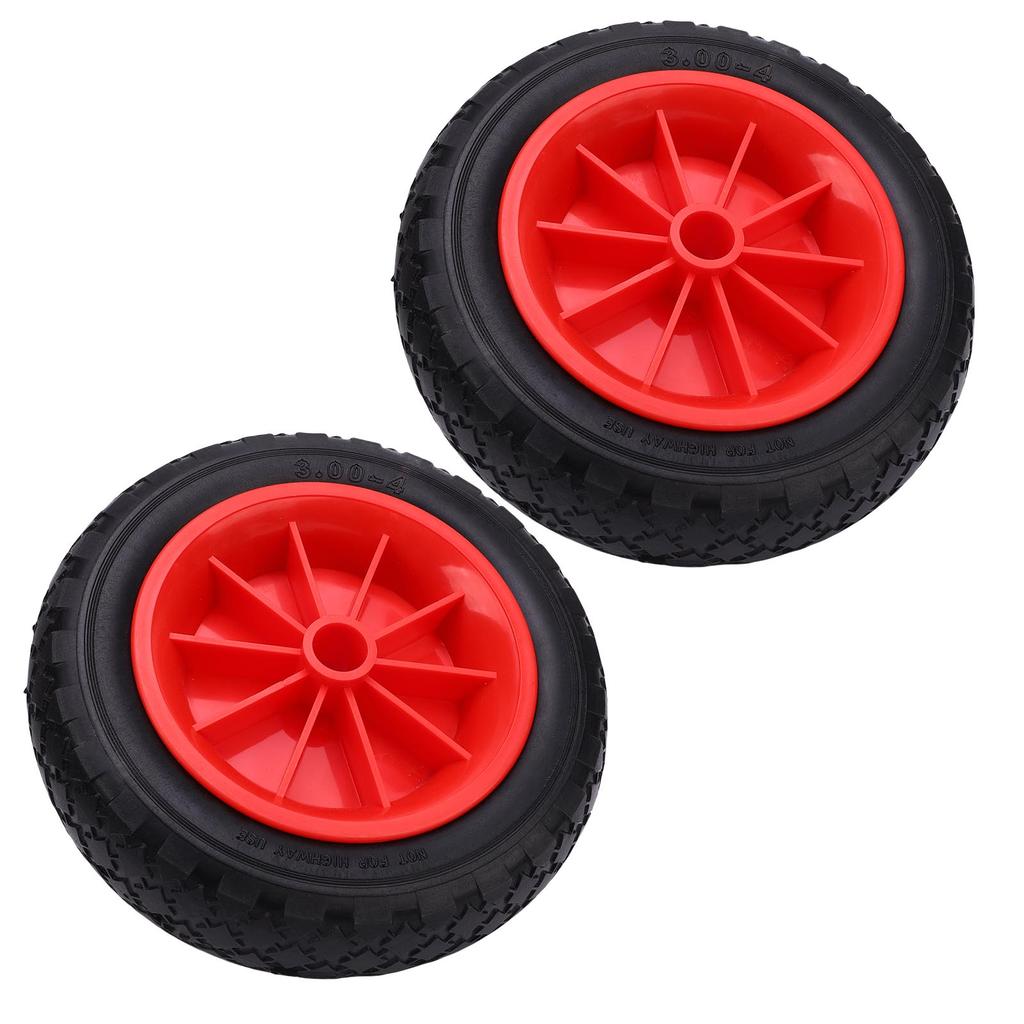 1 Pair 10 Inch Kayak Cart Solid Tire Wheel Replacement Puncture Proof for Kayak Canoe Trolley Cart