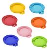 Cartoon Silicone Pet Can Lid Set Soft Pet Can Spoon Lid Seal Cover 3 in 1 Cat Can  Lid  Pet