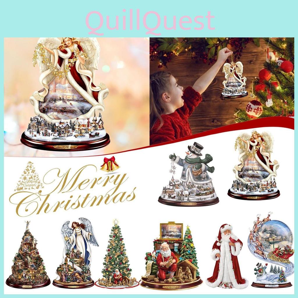 Decorative Acrylic Santa Christmas Tree Car Hanging Ornament Perfect For Festive Vibes