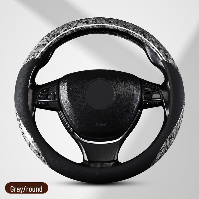 

Чехол на руль из зернистого красного дерева — универсальный, всесезонный, нескользящий, впитывающий пот, высококачественное украшение для мужчин. 38 cm