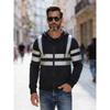 2026 Trending Men's Apparel: Everyday Outdoor, Hiking, Reflective Stripes, Zippered Hooded Top, Jacket, Men's