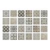 24pcs Mandala Wall Stickers Kitchen Self-Adhesive Waterproof Tile Stickers Bathroom Decor Moroccan Pvc Decal