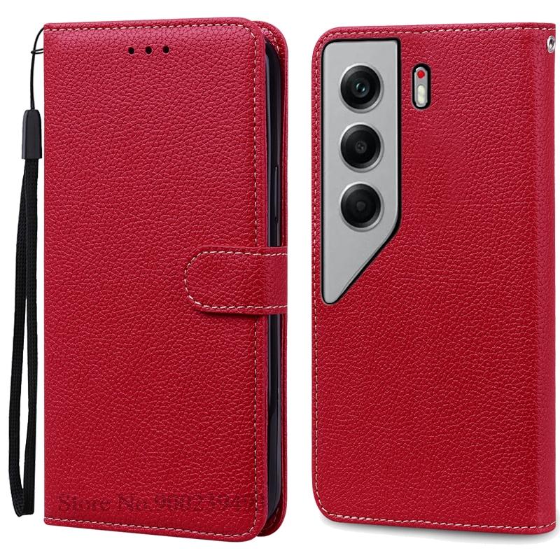 

Для чехла Tecno Camon 40 Чехол для Tecno Camon 40 Pro Чехол-кошелек Кожаный откидной чехол для Tecno Camon 40 Pro 5G Чехол-книжка Coque Fundas For Camon 40 4G темно-красного