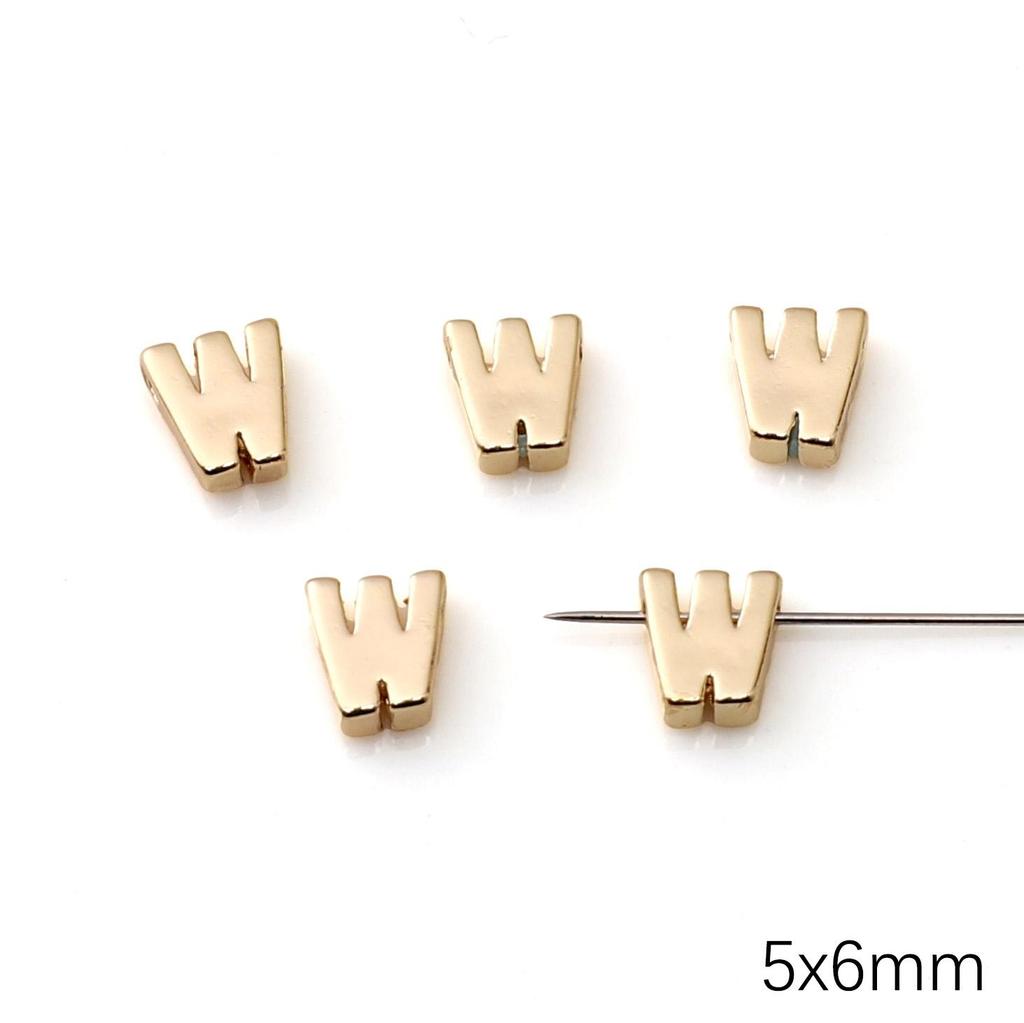 Mini Ciondolo Lettera Inglese in Rame per Creazione Gioielli Fai da Te Componenti Accessori