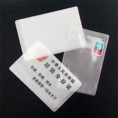 10Pcs Pvc Kreditkarte Halter Schützen Id Karte Visitenkarte Abdeckung Klar Frosted
