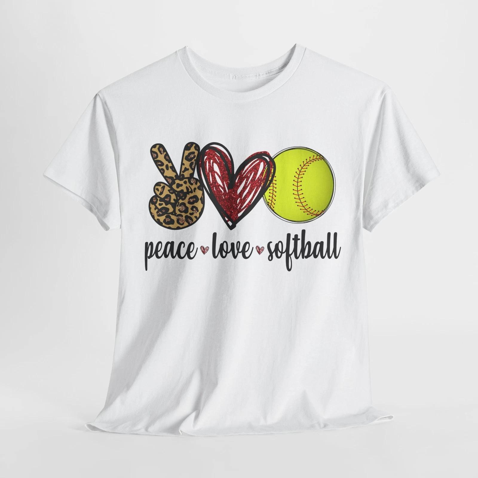 Rainbow Peace Sign T-Shirt | Colorful 70s Hippie Love Peace Love Softball Shirt 4XL