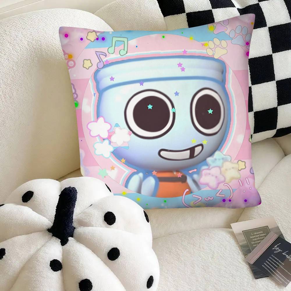 Game Dandys World Finn Pillow Case Fashion Square Pillowcase Bedroom Sofa Room Ins Decoration Leisure