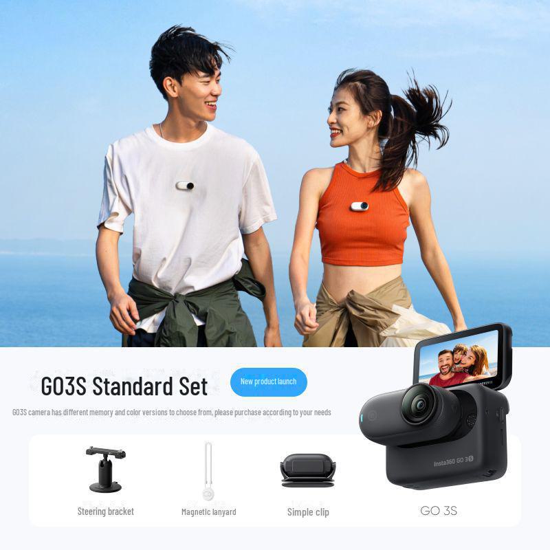 Insta360 GO 3S 4K Başparmak Kamerası: Vlogging, Bisiklet Sürme, Spor ve Evcil Hayvan Maceraları İçin İdeal