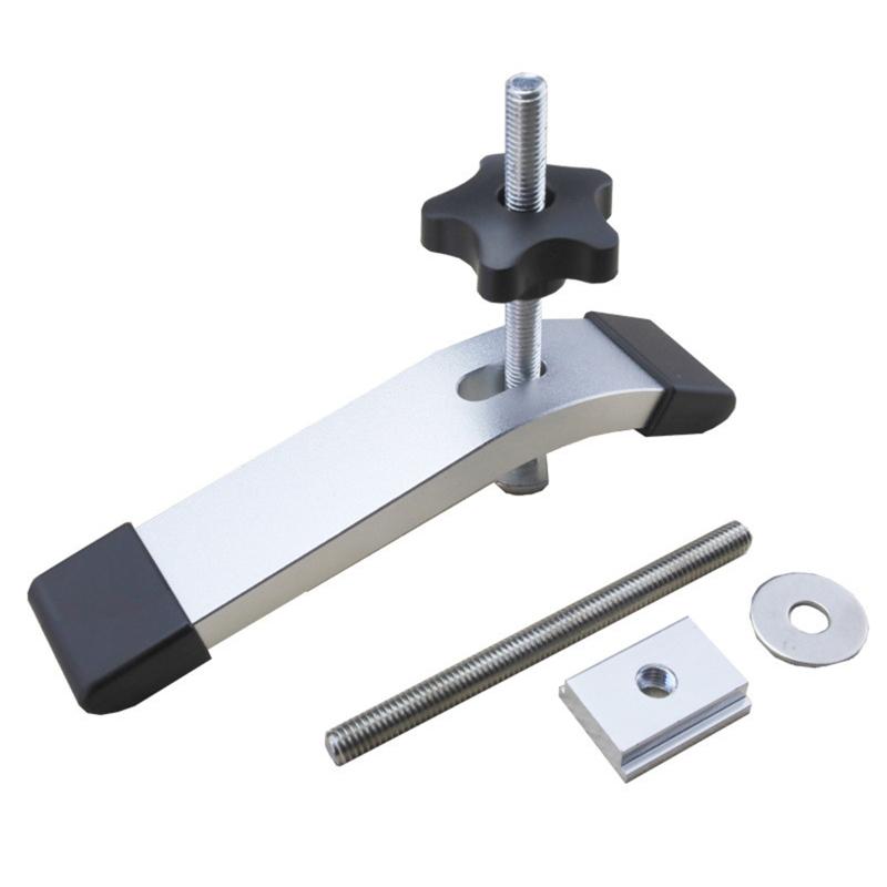 Portable T-track Metal Quick Acting Hold Down Clamp for T-Slot for T Slider Woodworking Press Plate Table Saw Router Cla