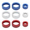 Car Air Conditioning AC Knob Cover for BMW X1 F48 2016 - 2025 Audio Volume Control Sticker Ring Accessories 3Pcs Aluminum Alloy