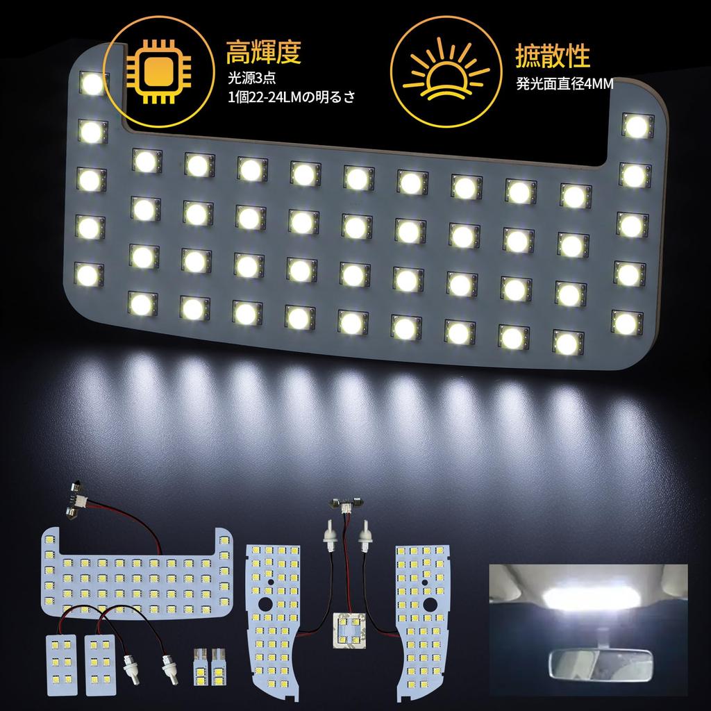 UNNKIBO Prius LED Room Lamp for 30 Series Prius ZVW30 and Late White 6500K LED Interior Light Custom Interior Parts Replacement Parts Includes