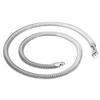 Four-color 6/8mm Chunky Braided Snake Chain Trend Stainless Steel Men Ladies Choker Flat Link Fashion Accessories