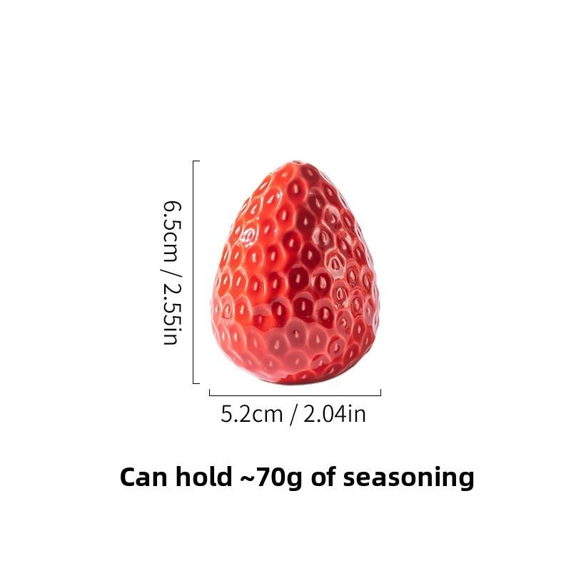 Ceramic Strawberry Oil And Vinegar Dispenser With Creative Kitchen Decor For Home Chefs