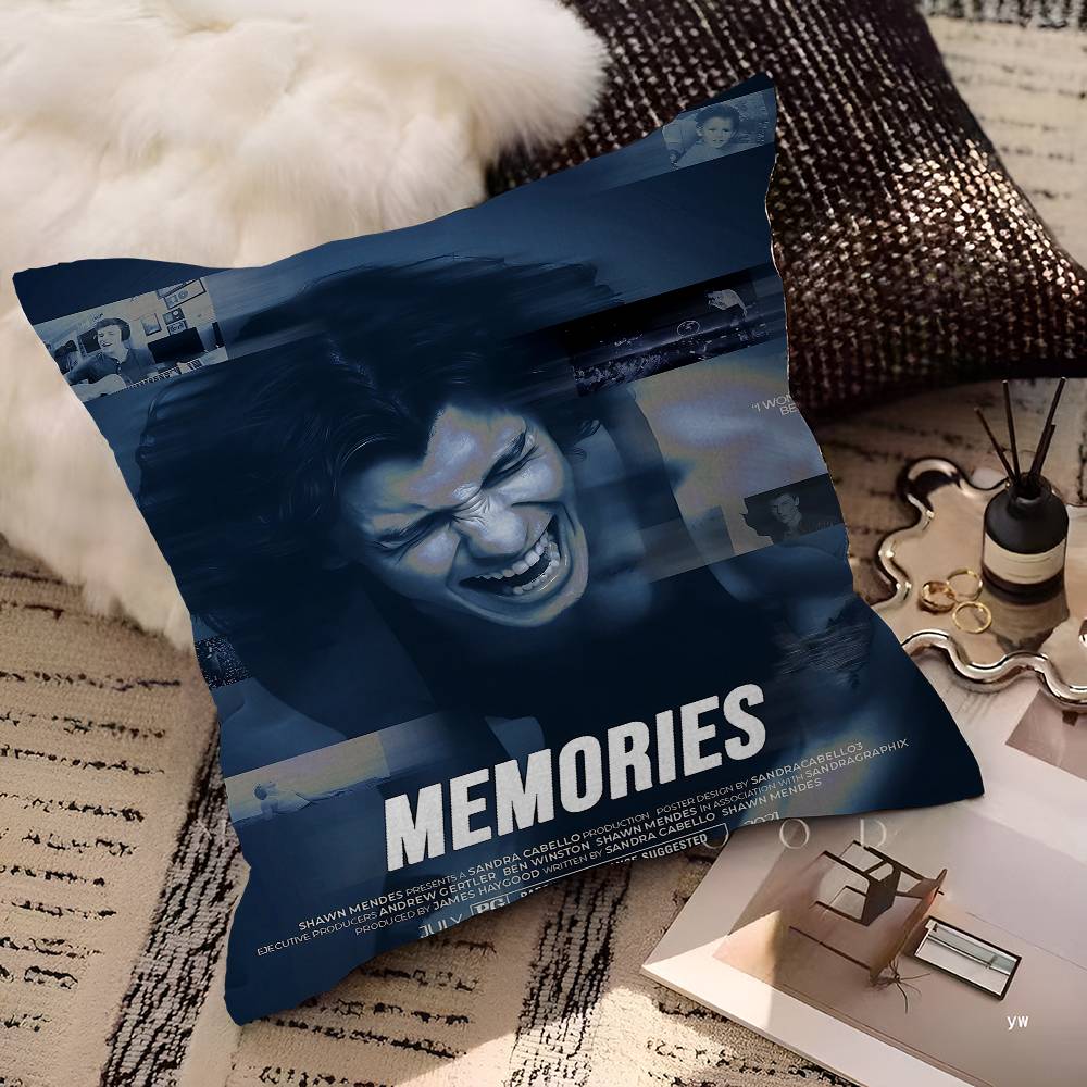 SShawn Mendes SINGER Pillow Gift Home Office Decoration Bedroom Sofa Car Cushion Cover Case X