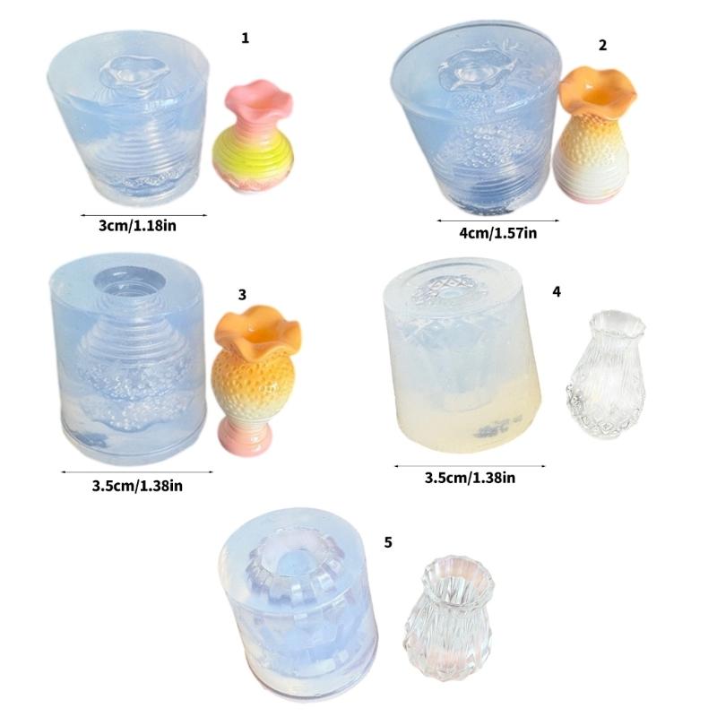 Silikon-Bastelform Perfekt zur Herstellung von Miniaturvasen Geeignet für Bastelprojekte Puppenhäuser Ornamente und Schmuck