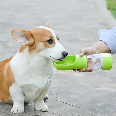 Custom Sports Pet Accompanying Cup Transparent Plastic Cat Food Cup Outdoor Portable Pet Water Bottle