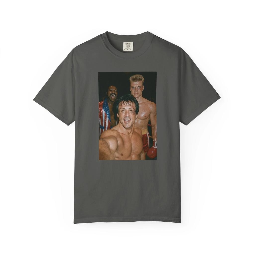 Rocky T-Shirt Balboa Creed Drago Selfie Grafik 80er Jahre Boxfilm Tee S-4XL