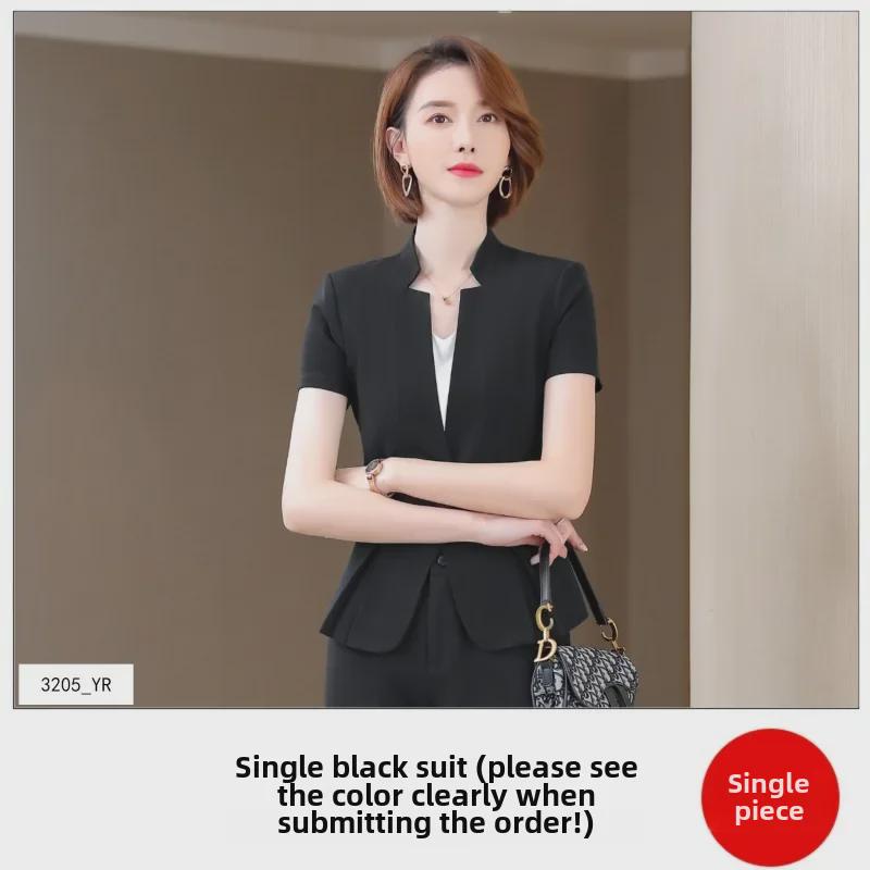 

Стильный высококачественный женский приталенный пиджак в корейском стиле с воротником-стойкой, идеально подходит для работы 2XL