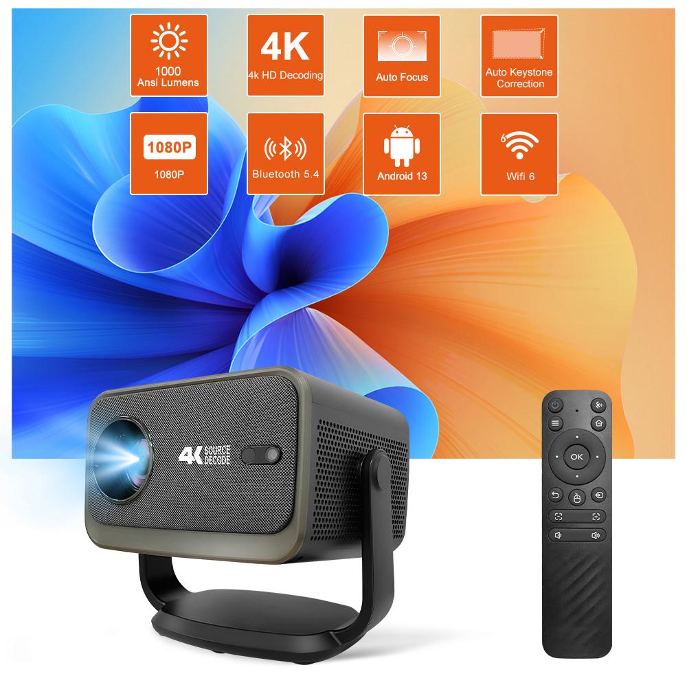 P20 Plus New Android 13 Full HD 1080P Home Theater Video Projector,2G RAM 32G ROM