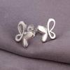 925 Sterling Silver Present Popular Small Butterfly Earring For Women Wedding Party Jewelry