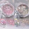 1 Box Multichrome Chameleonic Powder Nail Glitter Aurora Neon Rainbow Pigment Chrome Powder Iridescent Manicure Nail Rubing Dust
