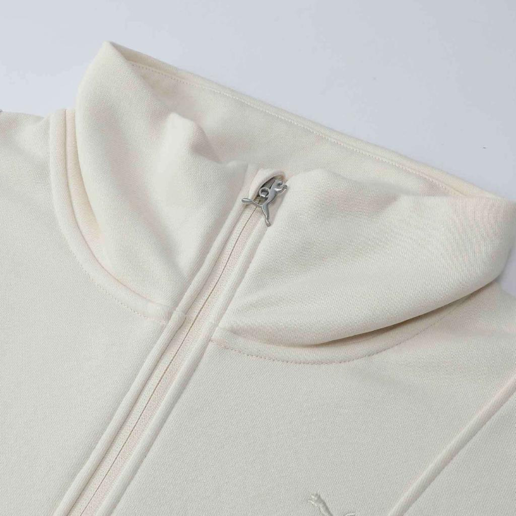 New PUMA SelectCLASSICS HAUS OF CREW W HAUS OF Sweatshirt Women's Almond Candy 631554-87