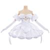 Alien Stage Sua Cosplay Kostüm Weißes Kleid Idol Bühnenoutfit AL NST Charakter Halloween Party Kostüm