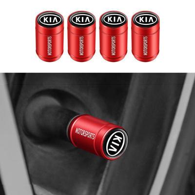 4PCS 3D Metal Tire Valve Caps Car Tyre Air Stems Cover Decorate For Sportage Rio Ceed Picanto K5 K9 Sorento Accessories