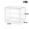1/2/3/4PCS Acrylic Clear Display Storage Box for Fingures Foldable Display Case for Figurines Dolls Action Figure Organizer Box