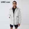 Women's Urban Print Loose Puffer Down Jacket