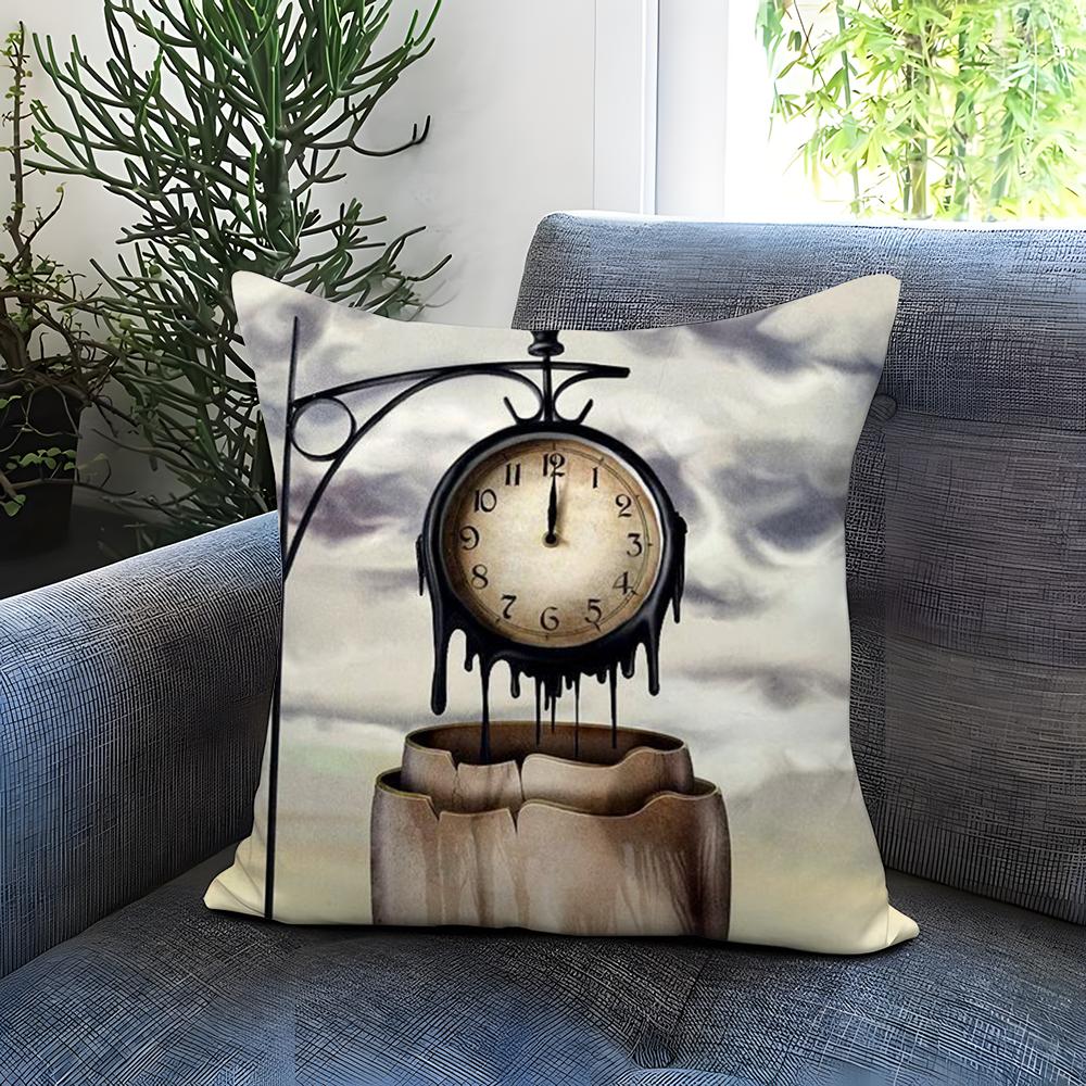 Popular S-SSalvador Dali Cushion Cover Comfortable Reversible Pillow Cover Ideal for Car Sofa Bedroom & Beyond