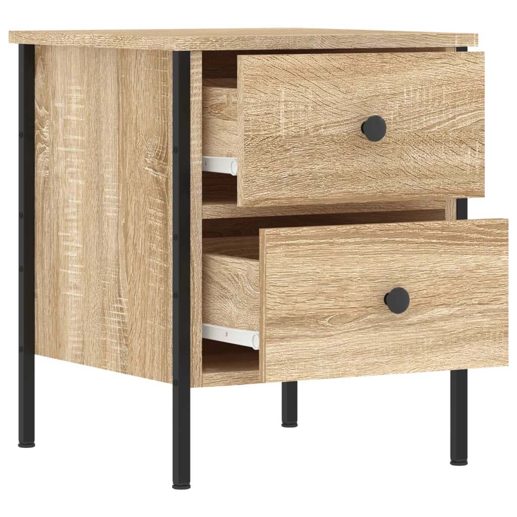 vidaXL Nachttisch Sonoma-Eiche 40x42x50 cm Holzwerkstoff