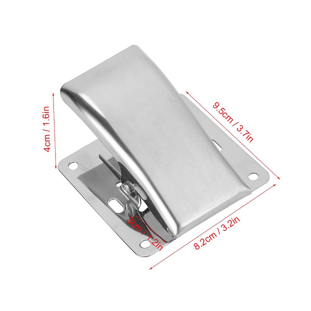 Stainless Steel Fish Fillet Clamp   Jaw Holds Fish Securely Spring-Loaded, Idl for Outdoor Camping Picnics or Home Use