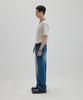 NONBLANK Striped Half T-Shirt_Melange Grey