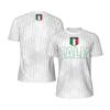 Italia Flag 3D tištěný dres letní móda krátký rukáv ležérní pánské sportovní tričko rychleschnoucí prodyšné fotbalové tričko