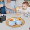 Silikon-Kuchenform für Heißluftfritteuse Antihaft-Eierkuchenform Pudding-Dessertform Hitzebeständig Spülmaschinenfest Backförmchen