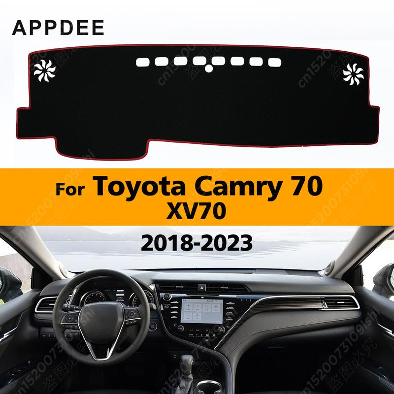 Car Dashboard Cover For Toyota Camry 70 XV70 2018 Dash Mat Sun Shade Anti-UV Carpets Car Accessories