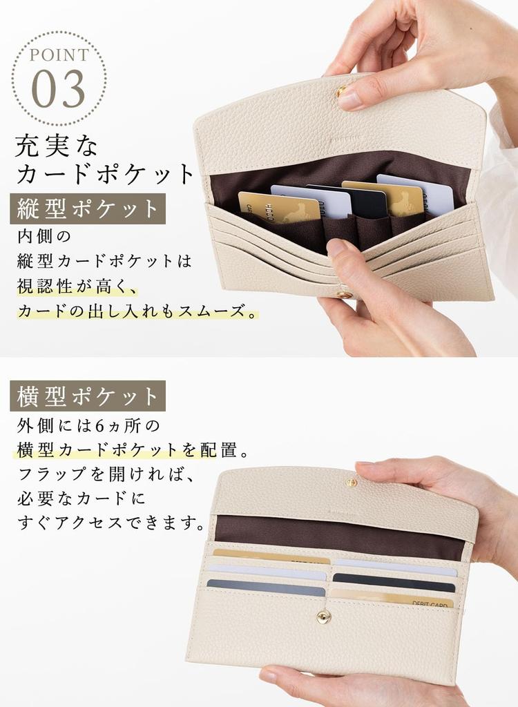 PURCHIC Women's Long Wallet, Genuine Leather, Slim, Lightweight, Holds 11 Cards, Fits Passbooks, Anti-Skimming, Perfect for International Travel