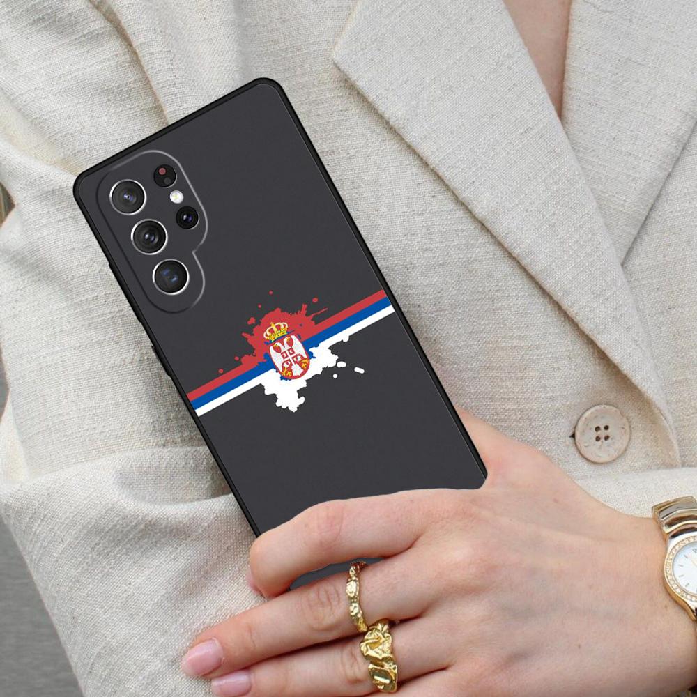 Serbia Flag SOFT Cell Phone Case for Samsung Galaxy S26 Ultra S25 S24 S23 S22 S21 S20 Note10 Cover