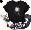 Celestial Sun Crescent Moon Boho Witchy Art T-Shirt Unisex Shirt Gothic Gifts