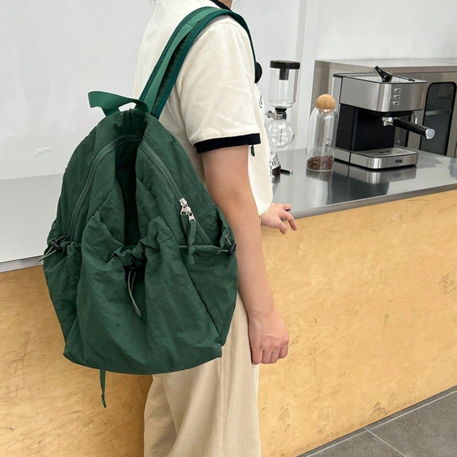 Large Capacity Backpack Lightweight Leisure Commuter Backpack Student School Bag