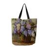 Flower Printed Tote Bag, Reusable Fashionable Backpack, Multifunctional Handbag, Printed Canvas Shopping Bag