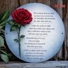 D Flat a RoseThemed Plaque with a Metal Plaque Design Perfect for Home Office Bedroom Coffee Shop Garage Decoration