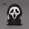 Compact Desktop Sculpture Mini Screaming Skeleton Figurine, 3D Printed Collectible Halloween Ornament Ornament, Creepy Statue for Shelf Decor